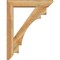 Ekena Millwork Merced Slat Rough Sawn Bracket w/ Offset Brace, Western Red Cedar, 6"W x 28"D x 36"H BKT0604X28X36MRC06RWR - alternate 4